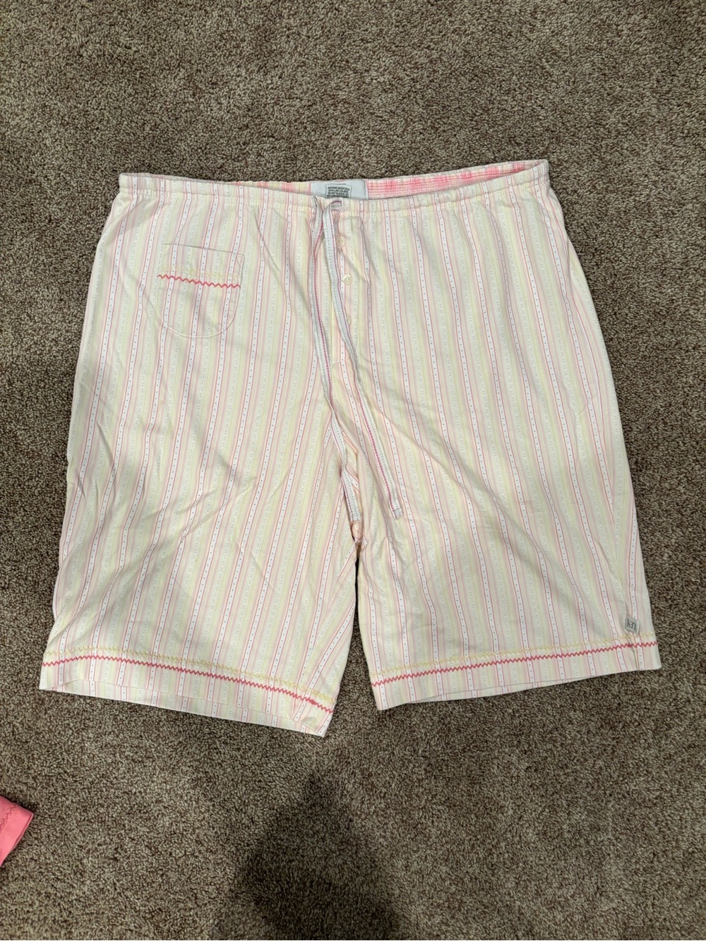 Karen Neuburger Pink and Pale Yellow Pajama Top and Two Bottoms Set - Picture 5 of 7